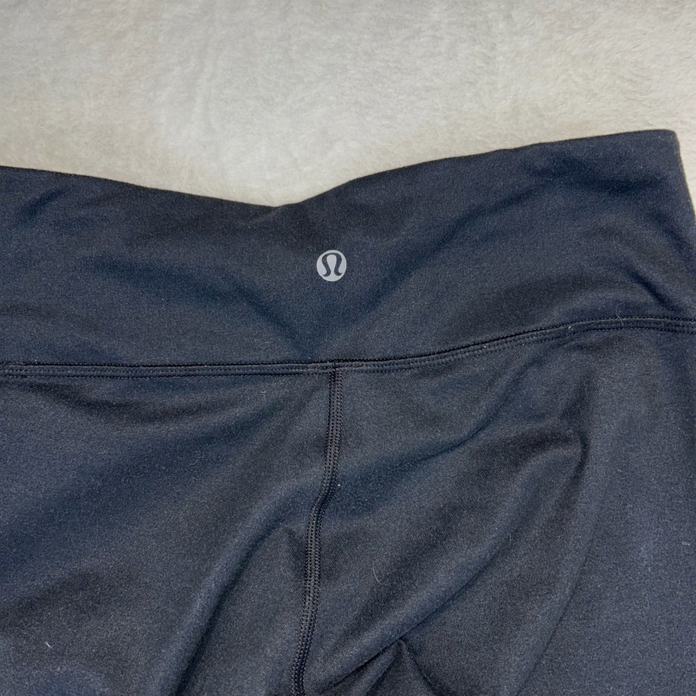 Athleisure Lululemon Houndstooth Gradient Leggings Size 6 Black Ombre Sporty - Picture 4 of 11